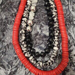Kamaria red and black Necklace